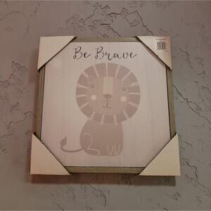 Nursery Kids inspirational wall art canvas motivational neutral color New